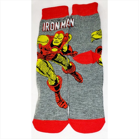 Disney Anime Socks Avengers Marvel Cartoon Figure , Iron Man  NEW - WOT - Picture 3 of 7